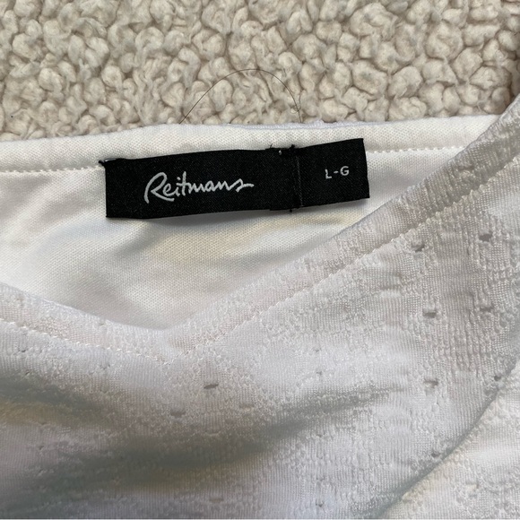 Reitmans Women’s White Eyelet Dress - Picture 3 of 3